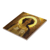 黄金の白熱［赤熱］光を放つ天使の光の使徒 タイル (側面)