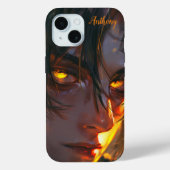 黄金の目の男性 Case-Mate iPhoneケース (裏面)