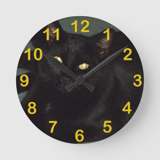 黄金の目 ラウンド壁時計 (正面)