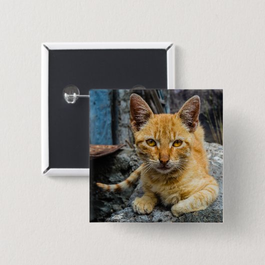 黄金の目 缶バッジ (正面&裏面)