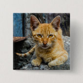 黄金の目 缶バッジ (正面)