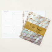 黄金の真珠のハスク新年 プランナー手帳 (ディスプレー)