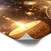 黄金の神秘のアートポスター ポスター (角)