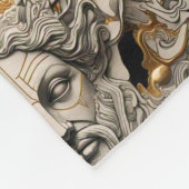 「黄金の神話のタペストリー」 フリースブランケット (角)