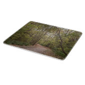 黄金の秋の森の小道 カッティングボード (角)