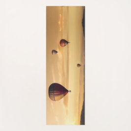 黄金の空の熱気球 ヨガマット