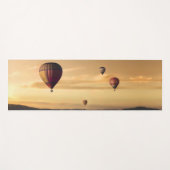 黄金の空の熱気球 ヨガマット (正面(横))