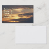 黄金の空 – 日没の雲 名刺 (正面/裏面)