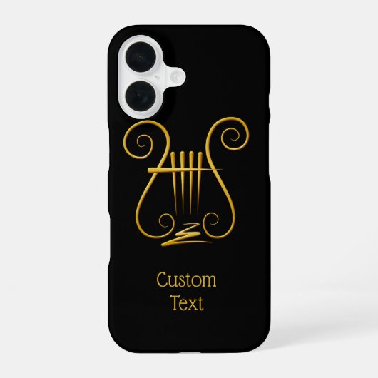 黄金の竪琴 iPhone 16ケース (裏面)