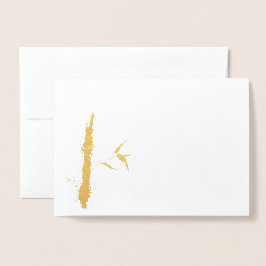 黄金の竹 箔カード