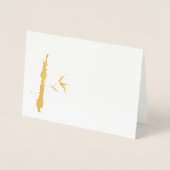 黄金の竹 箔カード (正面)