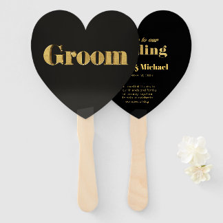 黄金の結婚新郎 ハンドファン