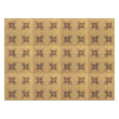 黄金の絡み テーブルクロス (正面(横))