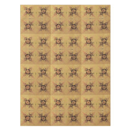 黄金の絡み テーブルクロス