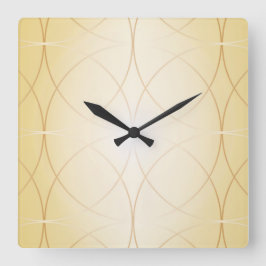 黄金の線 スクエア壁時計