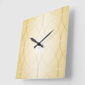 黄金の線 スクエア壁時計 (傾斜)