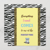 黄金の線，肯定，アライグマ (正面/裏面)