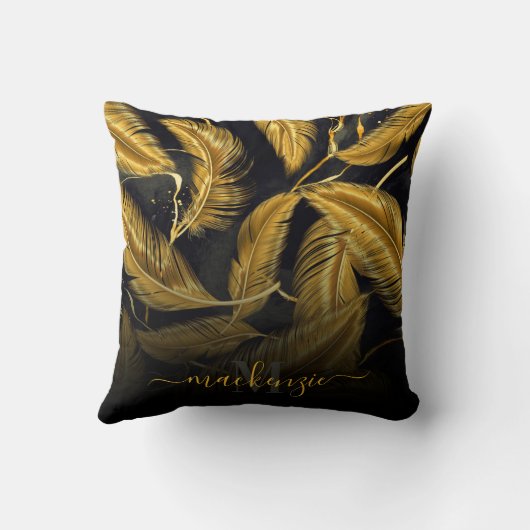 黄金の羽 クッション (裏面)