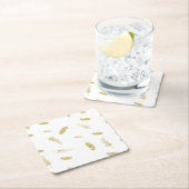 黄金の羽 スクエアペーパーコースター (インサイチュ)