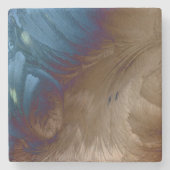 黄金の羽 ストーンコースター (正面)