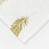 黄金の羽 フリースブランケット (角)