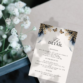 黄金の翼の詳細カードと結婚冬の波 出欠カード