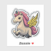 黄金の翼を持つユニコーン シール (シート)