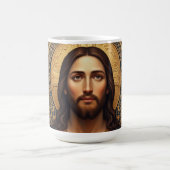 黄金の聖なるイコン - イエス様 コーヒーマグカップ (中央)