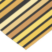 黄金の色合いストライプオンブラック テーブルクロス (アングル)