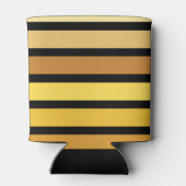 黄金の色合いストライプオンブラック 缶クーラー (裏面)