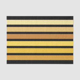 黄金の色合いストライプオンブラック 薄葉紙