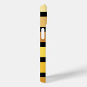 黄金の色合いストライプオンブラック Case-Mate iPhoneケース (裏面 / 右)