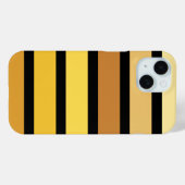 黄金の色合いストライプオンブラック Case-Mate iPhoneケース (裏面 (横))