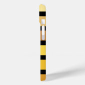 黄金の色合いストライプオンブラック Case-Mate iPhoneケース (裏面 / 左)