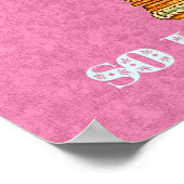 黄金の花の冠とおもしろいことわざ ポスター (角)