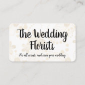 黄金の花の模様 名刺 (正面)