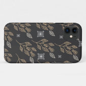 黄金の花の模様 Case-Mate iPhoneケース (裏面(横))