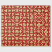 黄金の花を包む紙 ラッピングペーパー (フラット)