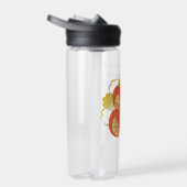 黄金の花を飾る赤蛇» | ユニーク&ラグジュアリー ウォーターボトル (右面)