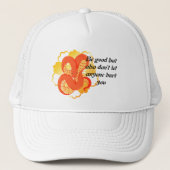 黄金の花を飾る赤蛇» | ユニーク&ラグジュアリー キャップ (正面)