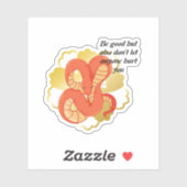 黄金の花を飾る赤蛇» | ユニーク&ラグジュアリー シール (シート)