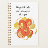 黄金の花を飾る赤蛇» | ユニーク&ラグジュアリー プランナー手帳 (正面)