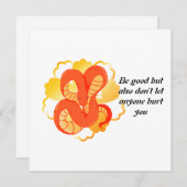 黄金の花を飾る赤蛇» | ユニーク&ラグジュアリー 招待状 (正面/裏面)