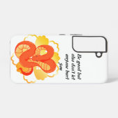 黄金の花を飾る赤蛇» | ユニーク&ラグジュアリー SAMSUNG GALAXYケース (裏面横)