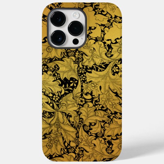 黄金の花柄の和風の花 Case-Mate iPhoneケース (裏面)