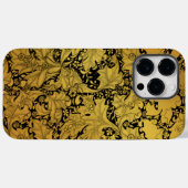 黄金の花柄の和風の花 Case-Mate iPhoneケース (裏面 (横))