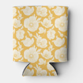 黄金の花柄 缶クーラー (正面)