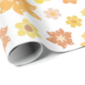 黄金の花秋の感謝祭シームレス ラッピングペーパー (ロールコーナー)