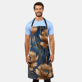 黄金の花 エプロン (着用した状態)