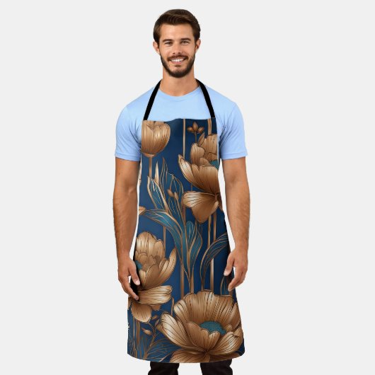 黄金の花 エプロン (着用した状態)